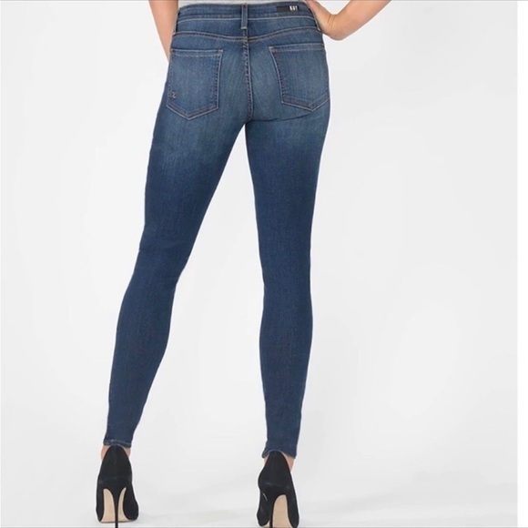 Kut From The Kloth Toothpick Skinny, High Rise, Med wash, size 14S, blue jeans. - Picture 3 of 14